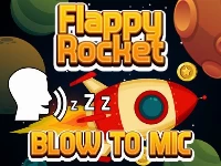 Flappy rocket playing with blowing to mic