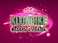 Classic klondike solitaire card game