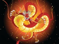 Chinese dragons coloring