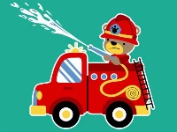 Animal firetrucks match 3