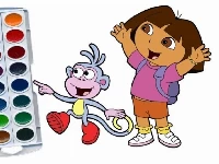 Dora the explorer coloring book