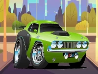 Speedy muscle cars jigsaw