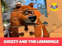 Grizzy and the lemmings jigsaw puzzle planet