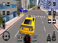 Modern city taxi car simulator