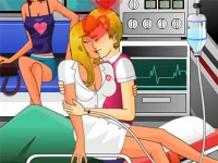 Nurse kissing