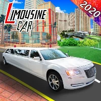 Luxury wedding taxi driver city limousine driving