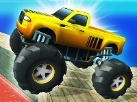 Monster truck port stunt