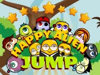 Happy alien jump