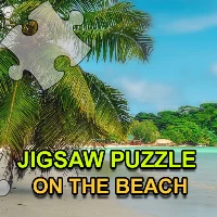 Jigsaw puzzle on the beach