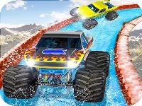 Monster truck water surfing : truck racing games