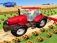 Modern tractor farming simulator: thresher games