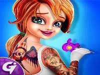 Tattoo dash : artistic designs shop simulator game