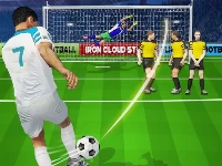 Soccer strike penalty kick