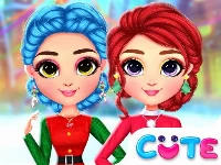 Rainbow girls christmas outfits