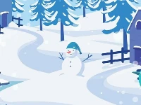 Happy snowman hidden