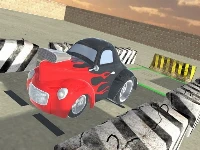 Old car parking 3d