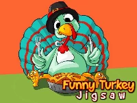 Funny turkey jigsaw