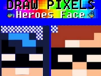 Draw pixels heroes face