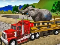 Big farm animal transport truck