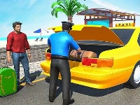 Offroad mountain taxi cab driver game