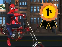 Spider man motorbike
