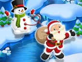 Santa snowman jump