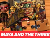 Maya and the three jigsaw puzzle