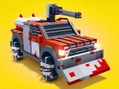 Zombie derby: blocky roads