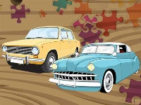 Old timer car jigsaw