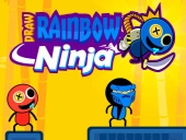 Draw rainbow ninja