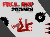 Fall red stickman