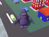 Grimace shake city chaos