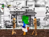 Chicken jockey tung tung sahur fight