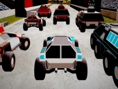 Mad car drive future racing