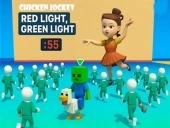 Chicken jockey: red light green light