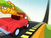 Downhill car ride: crash test