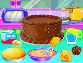 Kid cakes maker cooking bakery