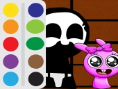 Baby sprunki incredibox coloring