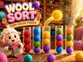 Wool sort: yarn color puzzle