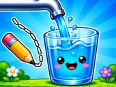 Water flow happy glass