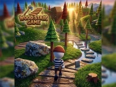 Wood stair game