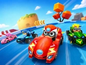 Robot car transform race