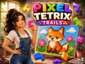 Pixel tetrix trails