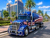 American truck driver game