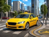 City taxi driving simulator