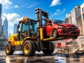 City rescue forklift simulator