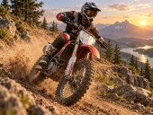 Dirt bike trail rider