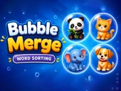 Bubble merge: word sort