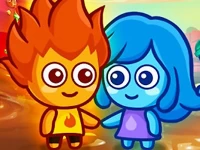 Lava boy and blue girl