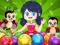 Miraculous ladybug bubble shooter